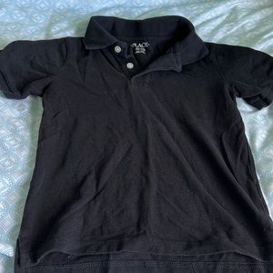Children’s place black shirt sleeve polo size small 5-6